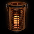 thumbnail image 4 of Northlight Rattan Glass Candle Lantern with Jute Handle - 11.5", 4 of 10
