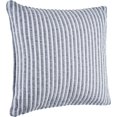thumbnail image 3 of Laddha Home Designs 22" Gray and Cream Striped Square Throw Pillow, 3 of 5