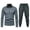 Dark Gray@GC@, variant on Mens Sweatsuit 2 Peice Set Casual Track Suit for Men Solid Color Long Sleeve Base Tops Pants Warm Fall Winter Athletic Jogging Outfits
