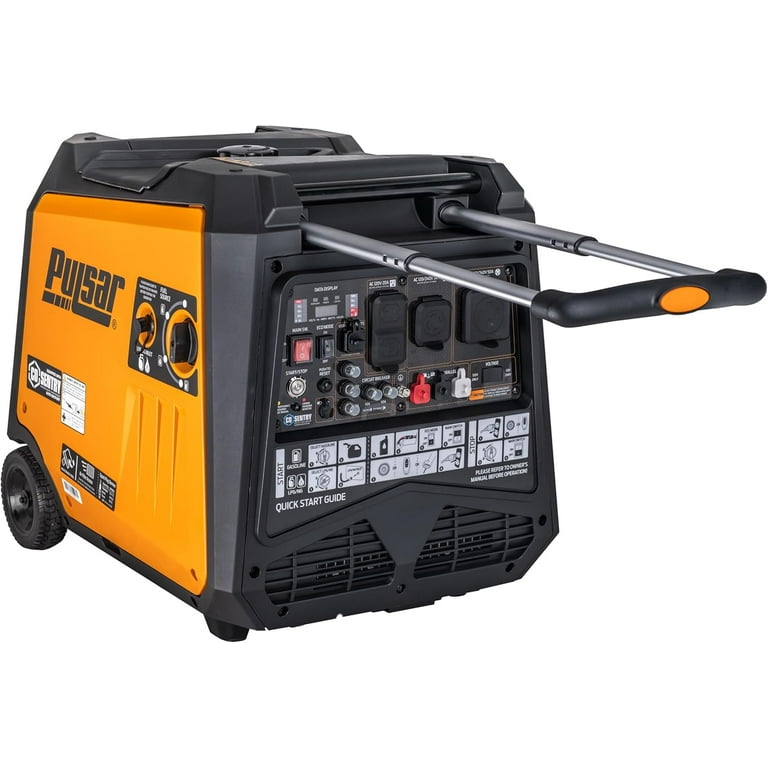 Pulsar 9500 Watt Tri Fuel Portable Inverter Generator, Remote