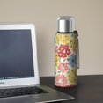 thumbnail image 5 of 20 Oz Pioneer Flower Coffee Tumbler Double Wall Insulated Stainless Steel Water Bottle | Metal Reusable Thermoses Flask with Cup Cap | Leak & Sweat Proof with Anti-Dust Lid, 5 of 7