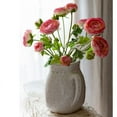 thumbnail image 4 of Faux Silk Artificial Buttercup Flower Bundle in Pink Purple 21" Tall, 4 of 7