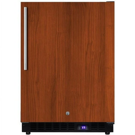 Summit SPFF51OSIFIM 24 in. Outdoor Frost Free All Freezer with Installed Icemaker  Black