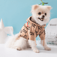 thumbnail image 3 of Suéter con gorro para mascotas Suéter grueso y cálido para Pomerania Ropa para perros, 3 of 6