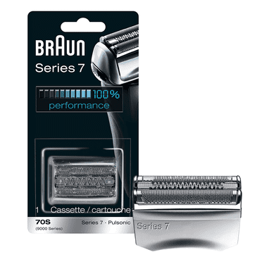 Series 7 70S Electric Shaver Head Replacement Cassette for Braun Shaver,Compatible with Models 720, 760, 790, 799 and 797,Silver