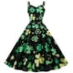 thumbnail image 1 of Patrick's Day Fashion Mujer sin mangas con cuello en V Impreso Ladies Slim Mini Camis Dress Pompotops ghjkhdj6742, 1 of 8