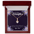 thumbnail image 5 of To My Daughter Dad Supports Daughter Alluring Ribbon Necklace Message Card, 5 of 20