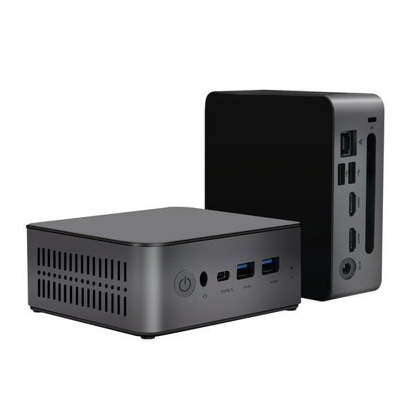 Mini PC N5A Intel Core i5-12450H up to 4.4GHz (8C/12T), 16GB LPDDR5 RAM 2TB NVMe SSD Computers, USB 3.2/Type-C/WiFi 6/BT5.2/RJ45 2.5G/4K Triple Display Desktop PC