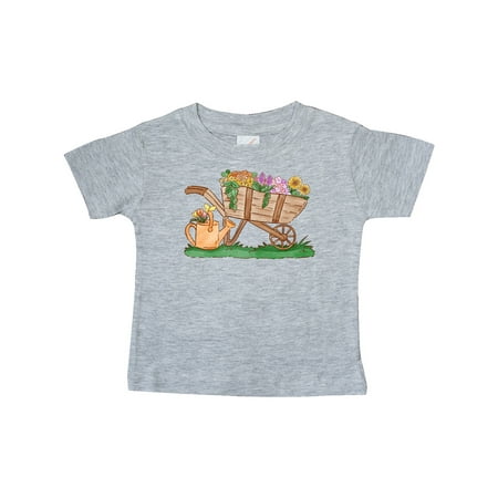 

Inktastic Flower Wheelbarrow Gift Baby Boy or Baby Girl T-Shirt