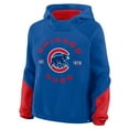 thumbnail image 2 of Women's Fanatics Royal Chicago Cubs Oversized Time to Win Pullover Hoodie, 2 of 3