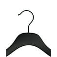 thumbnail image 4 of Nahanco 17" NAHANCO Slimline Wooden Suit Hanger With Clips - Low Gloss Black W/Black, 4 of 6