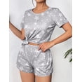 thumbnail image 2 of Ekouaer Women's Pajama Sets Short Sleeve Pjs 2 Piece Top and Shorts Sleepwear Comfy Soft Lounge Sets with Pockets, 2 of 6