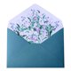 thumbnail image 1 of Sobre de boda, carta de invitación, tamaño A5, carta de amor escrita a mano, papel para cartas, juego de sobres con flores de primavera cálidas, contiene 2 sobres, 4 papeles para cartas, 1 of 6
