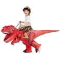 thumbnail image 1 of Disfraz inflable de dinosaurio COMIN para niños, rojo, T-Rex 48, 1 of 6