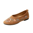 thumbnail image 2 of Willtoo Orthopedic Shoes for Women Round Toe Lightweight Ballet Flats ShoesComfort Loafers Slip on Casual Embroidered Style Walking Shoes, 2 of 5