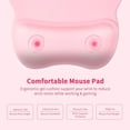 thumbnail image 4 of Ergonomic Mouse Pad with Wrist Support, Mousepad with Memory Foam Wrist Rest and Non-Slip Base for Computer, Cafe, Home & Office, 9.64 x 8.26, Pink, 4 of 8