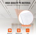 thumbnail image 4 of STAWAY 48-Pack 20x20" Ceiling Tiles - Waterproof, Easy Glue-Up Installation, Lightweight, Customizable, Perfect for Home Renovation & Acoustic Improvement, 4 of 9