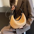 thumbnail image 3 of GEEK - Nuevos bolsos y carteras de paja para playa, bolso de mano tejido, bolso bandolera para mujer, bolso de viaje para compras, 3 of 5