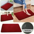 thumbnail image 2 of Bath Rugs, Plush Thick And Soft Cut Pile Bathroom Mats Super Absorbent Quick Drying, Machine Washable Bathroom Decor, Rubber Backed Bathroom Mats for Bathroom Floor Home, Kitchen, Hotel, 31x19IN, 2 of 7