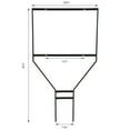 thumbnail image 3 of M&T Displays H Frame Real Estate Yard Sign Post, 24x18 Inch Display Size Banjo Esquire Style 44" Tall Black Metal 0.32" Rod Frame Construction Pointed Legs (3 Pack), 3 of 7