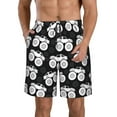 thumbnail image 2 of Uemuo Cool Car Pattern Men's Swim Trunks Hawaiian Beach Bathing Suit Swimsuits Beach Quick-Dry Shorts with Pockets-3X-Large, 2 of 9