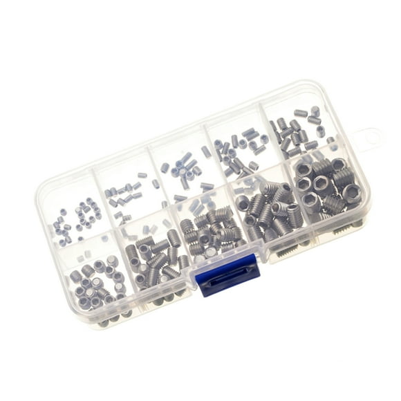 OULII Hexagonal Screws 200Pcs Machine Screw Assortment Kit Metric Set Screws Stainless Steel M3 to M8