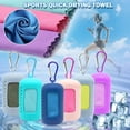 thumbnail image 3 of Outdoor Microfiber Portable Fitness Cool Towel Sports Cooling Ice Towel Cold Sports Towel Camping PINK, 3 of 8