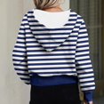 thumbnail image 6 of Sweatshirts For Teen Women Long Sleeve Print Casual Zipper Graphic Hoodies Drawstring Pullover Oversized Hoodies, 6 of 6