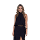 thumbnail image 4 of Blusa cuello halter asimétrica Behla J&B Talla M Color Negro, 4 of 4