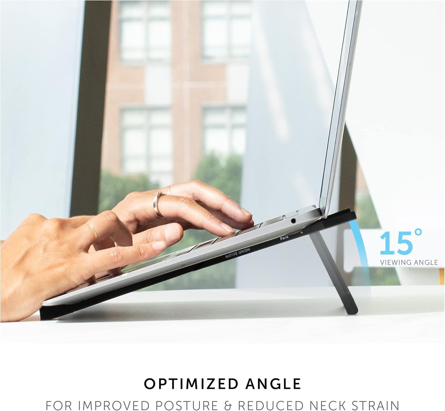 Native Union Fold Laptop Stand – Ultra-Slim Foldable & Portable Stand – for MacBooks & Tablets