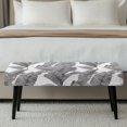 thumbnail image 3 of Jiueut Palm Leaf Print Bench Slipcover for Dining Room, Dustproof Bench Seat Protector Cover with Elastic Band Stain Resistant Rectangle Seat Cushion Long Chair Cover for Home Hotel, 3 of 7
