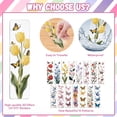 thumbnail image 4 of 30 unidades de pegatinas de transferencia UV DTF para marcadores, con diseño de mariposas y flores, para mujeres y hombres, resistentes al agua (no se incluyen marcadores en blanco)., 4 of 9
