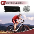 thumbnail image 2 of Unique Bargains 36 Set 12G Bicycle Spokes 12G Bike Wheel Spokes 45 Steel Black-123mm, 2 of 7