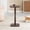 Espresso, variant on MH London Solid Mango Wood Pedestal End Table, Small Accent Drink Table, 12 x 12 x 22 in, Mid Tone Honey