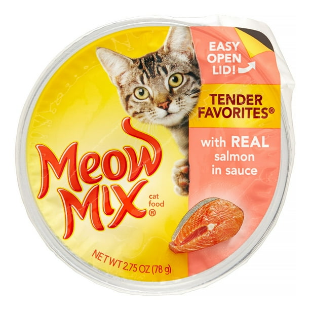 Meow Mix Tender Favorites Salmon Wet Cat Food, 2.75 oz.