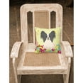 thumbnail image 2 of Carolines Treasures BB6076PW1818 Easter Eggs Papillon Black & White Fabric Decorative Pillow, 2 of 2