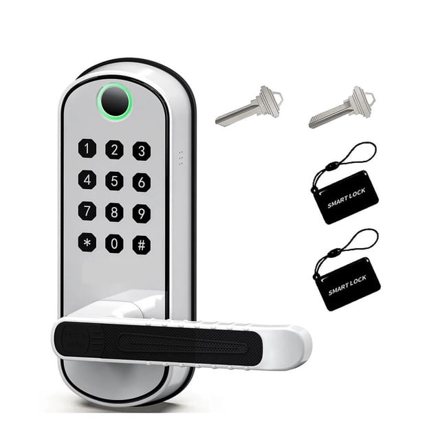 Smart Fingerprint Door Lock WIFI Digital Touchscreen Yless Entry NFC IP67 Waterproof 2 IC Cards ,Easy to Operate