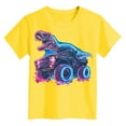 thumbnail image 4 of gdxvjhbj T-Shirts à Manches Courtes pour Garçons T-Shirt Graphique pour Garçons - T-Shirt à Col Rond Classique à Manches Courtes, Doux et Respirant, pour Garçons Taille 11-12 (Jaune, 11-12 Ans), 4 of 4