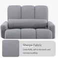 thumbnail image 6 of Foredo Boucle Accent Chair, Modern Comfortable Upholstered Arm Accent Chair With Pillow, Single Lounge Chair for Bedroom Living Room, Gray, 6 of 8