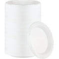thumbnail image 1 of 100 Count Disposable 10 Inch White Plastic Dinner Plates Extra Large, 1 of 6