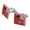 Silver, variant on Justice League Cyborg Cute Chibi Character Square Cufflink Set - Silver or Gold