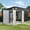Black, variant on Sunmthink 10' x 8' Metal Storage Shed with Triple Doors, Lockable Lean-to Design & Vents, Black