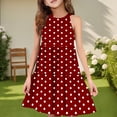 thumbnail image 2 of Ashirexll Robes pour Filles Enfants Sans Manches Mode Col Rond Patchwork Ludique Été Décontractée Robe d'Été pour Préadolescentes, 2 of 6