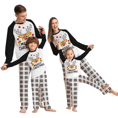 Nouvelle Mode Enfant En Bas Âge Fille Pyjama Ensemble Noël Dessin