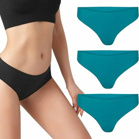 Aura Invisible Camel Toe Thong  Aura Underwear  Aura Panties  High Waisted Seamless Thongs for Ladies No Show Panty Pack