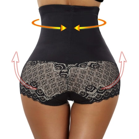 

Eleady Tummy Control Panties Butt Lifer High Waisted Waist Trainer Postpartum Recovery Body Shaper Shapewear For Women (Black X-Large)