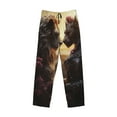 thumbnail image 2 of Haiem Romantic Flower Lion Couple Men's Pajama Pants Ultra Lightweight Pjs Bottoms Sleepwear Bottom Pants With Pocket Drawstring-Medium, 2 of 7