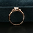 thumbnail image 2 of solitaire jewels 1.7CT Oval Moissanit Engagement Ring For Women, 10K Rose Gold, 2 of 7