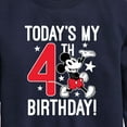 thumbnail image 3 of Mickey & Friends - Today's My 4th Birthday - Toddler And Youth Crewneck Fleece Sweatshirt, 3 of 5