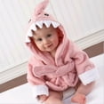 thumbnail image 2 of Bata de algodón para bebé, Toalla de baño, sudaderas con capucha de dibujos animados, ropa de dormir infantil, manta de baño, albornoz suave, pijamas para niños, 2 of 4
